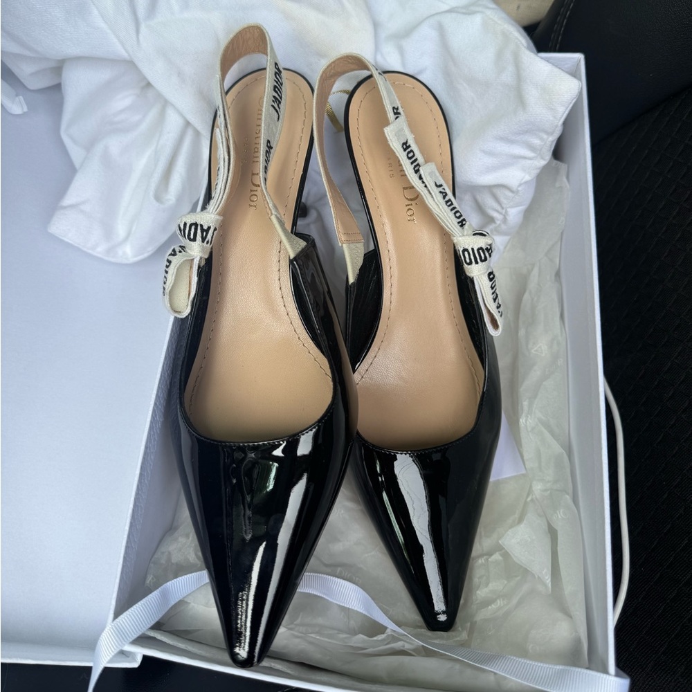 Dior Slingback Kitten Heels